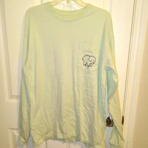 women's Ivory Ella long sleeve t-shirt light green size large